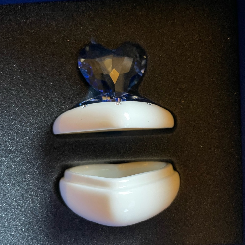 Swarovski Blue Heart Box